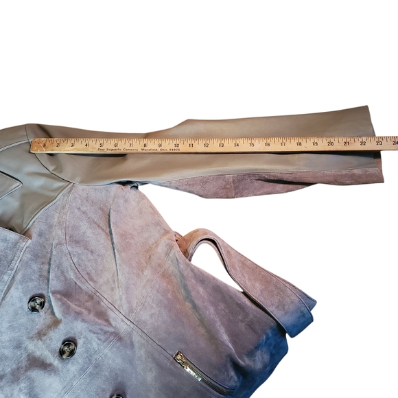 NWT IMAN Women's Taupe Leather Jacket. XL. Platinum Collection - Picture 11 of 11